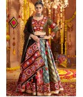 Black Viscose Rayon Thread work Navratri Chaniya Choli Black Viscose Rayon Thread work Navratri Chaniya Choli