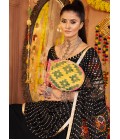 Black Viscose Rayon Thread Embroidered Navratri Chaniya Choli Black Viscose Rayon Thread Embroidered Navratri Chaniya Choli