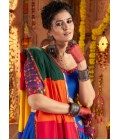 Royal Blue Viscose Cotton Embroidered Navratri Chaniya Choli Royal Blue Viscose Cotton Embroidered Navratri Chaniya Choli