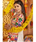 Multi Color Viscose Cotton Thread Mirror Work Navratri Chaniya Choli Multi Color Viscose Cotton Thread Mirror Work Navratri Chaniya Choli