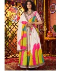 White Gajji Silk Mirror Work Navratri Chaniya Choli White Gajji Silk Mirror Work Navratri Chaniya Choli