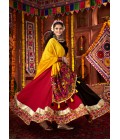 Multi Color Viscose Cotton Thread With Mirror Work Navratri Chaniya Choli Multi Color Viscose Cotton Thread With Mirror Work Navratri Chaniya Choli