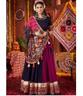 Multi Color Viscose Cotton Thread With Lampi Lace Navratri Chaniya Choli Multi Color Viscose Cotton Thread With Lampi Lace Navratri Chaniya Choli