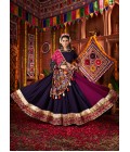 Multi Color Viscose Cotton Thread With Lampi Lace Navratri Chaniya Choli Multi Color Viscose Cotton Thread With Lampi Lace Navratri Chaniya Choli