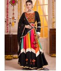 Multi Color Viscose Cotton Thread Mirror Work Navratri Chaniya Choli Multi Color Viscose Cotton Thread Mirror Work Navratri Chaniya Choli