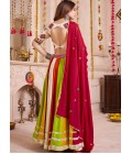 Multi Color Viscose Cotton Mirror Work Navratri Chaniya Choli Multi Color Viscose Cotton Mirror Work Navratri Chaniya Choli