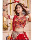 Multi Color Viscose Cotton Thread Work Navratri Chaniya Choli Multi Color Viscose Cotton Thread Work Navratri Chaniya Choli