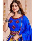 Multi Color Viscose Cotton Mirror Work Navratri Chaniya Choli Multi Color Viscose Cotton Mirror Work Navratri Chaniya Choli