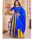Multi Color Viscose Cotton Mirror Work Navratri Chaniya Choli Multi Color Viscose Cotton Mirror Work Navratri Chaniya Choli