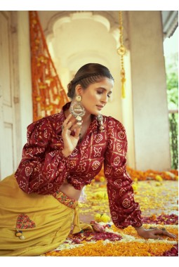 Florescent Green Art Silk Embroidered Navratri Chaniya Choli 