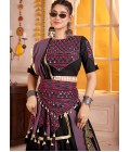 Multi Color Viscose Cotton Lampi Border Navratri Chaniya Choli