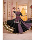 Multi Color Viscose Cotton Lampi Border Navratri Chaniya Choli