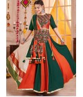 Multi Color Viscose Cotton Kachi Work Navratri Chaniya Choli