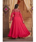 Rani Pink Viscose Rayon Embroidery Navratri Lehenga Choli Rani Pink Viscose Rayon Embroidery Navratri Lehenga Choli