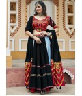 Sky Viscose Rayon Embroidery With Mirror Work Navratri Chaniya Choli