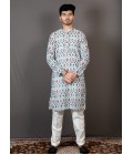 Multicolor Lakhnavi Festival Kurta Multicolor Lakhnavi Festival Kurta
