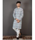 Multicolor Lakhnavi Festival Kurta Multicolor Lakhnavi Festival Kurta
