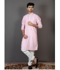 Pink Lakhnavi Party Wear Kurta Pink Lakhnavi Party Wear Kurta