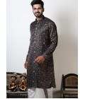 Floral Print Knee Length Cotton Kurta For Navratri Festival