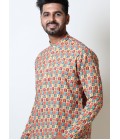 Multicolor Exclusive Cotton Printed Kurta For Mens Multicolor Exclusive Cotton Printed Kurta For Mens