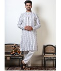 Multicolor Round Neck Designer Kurta For Navratri 2024