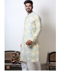 Cotton Viscose Printed Navratri Festival Kurta For Men Cotton Viscose Printed Navratri Festival Kurta For Men