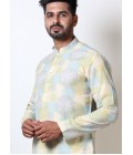 Cotton Viscose Printed Navratri Festival Kurta For Men Cotton Viscose Printed Navratri Festival Kurta For Men