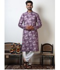 Onion Pink Vantara Print Navratri Wear Kurta