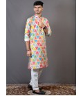 Multicolor Rayon Festival Wear Kurta Multicolor Rayon Festival Wear Kurta