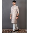 Multicolor Lakhnavi Wedding Wear Kafni Pajama Multicolor Lakhnavi Wedding Wear Kafni Pajama