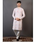 Multicolor Lakhnavi Festival Wear Kafni Pajama Multicolor Lakhnavi Festival Wear Kafni Pajama