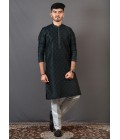 Dark Green Lakhnavi Festival Wear Kafni Pajama Dark Green Lakhnavi Festival Wear Kafni Pajama